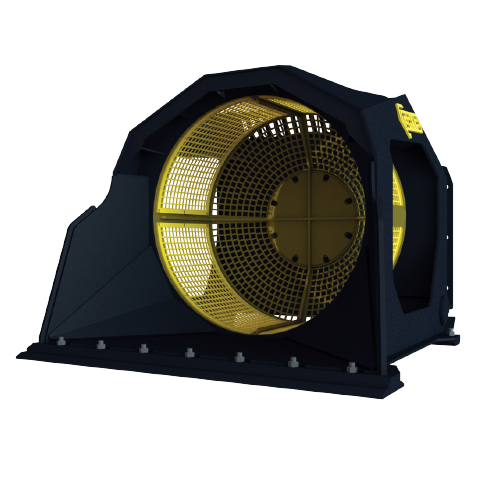 Godet tamiseur pour chargeuse sur roues